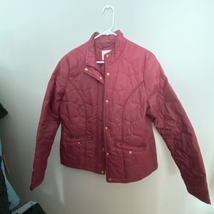 A new day burgundy lightweight jacket